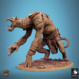 Monster Death Walk Tabletop Miniatures by Qumi, 3D printed resin tabletop miniature for RPGs, wargaming and painting