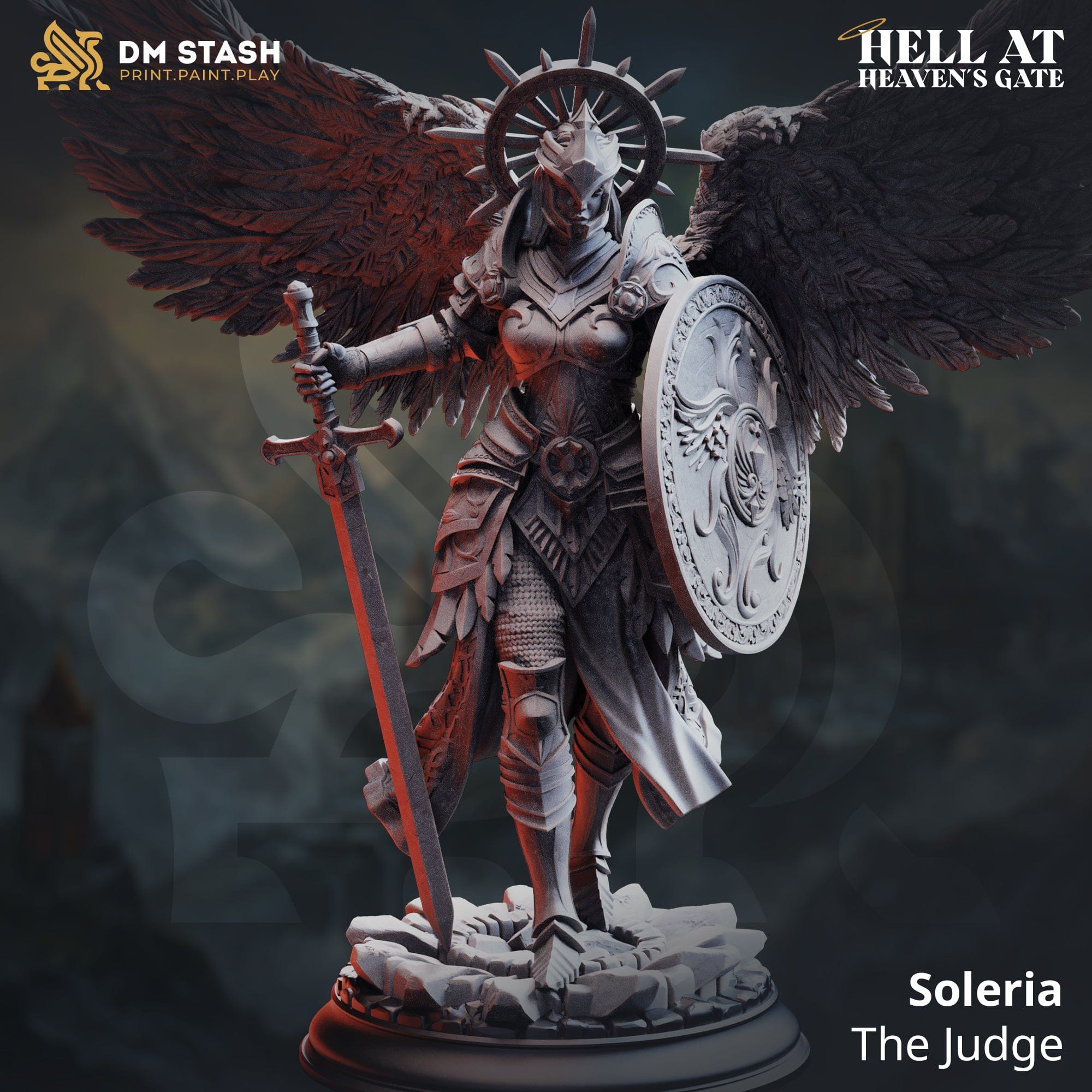 Tabletop Angel Miniature Soleria DM Stash - Quality Miniatures - Qumi