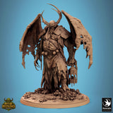 Ashkar monster miniature standing on a pile of skulls base