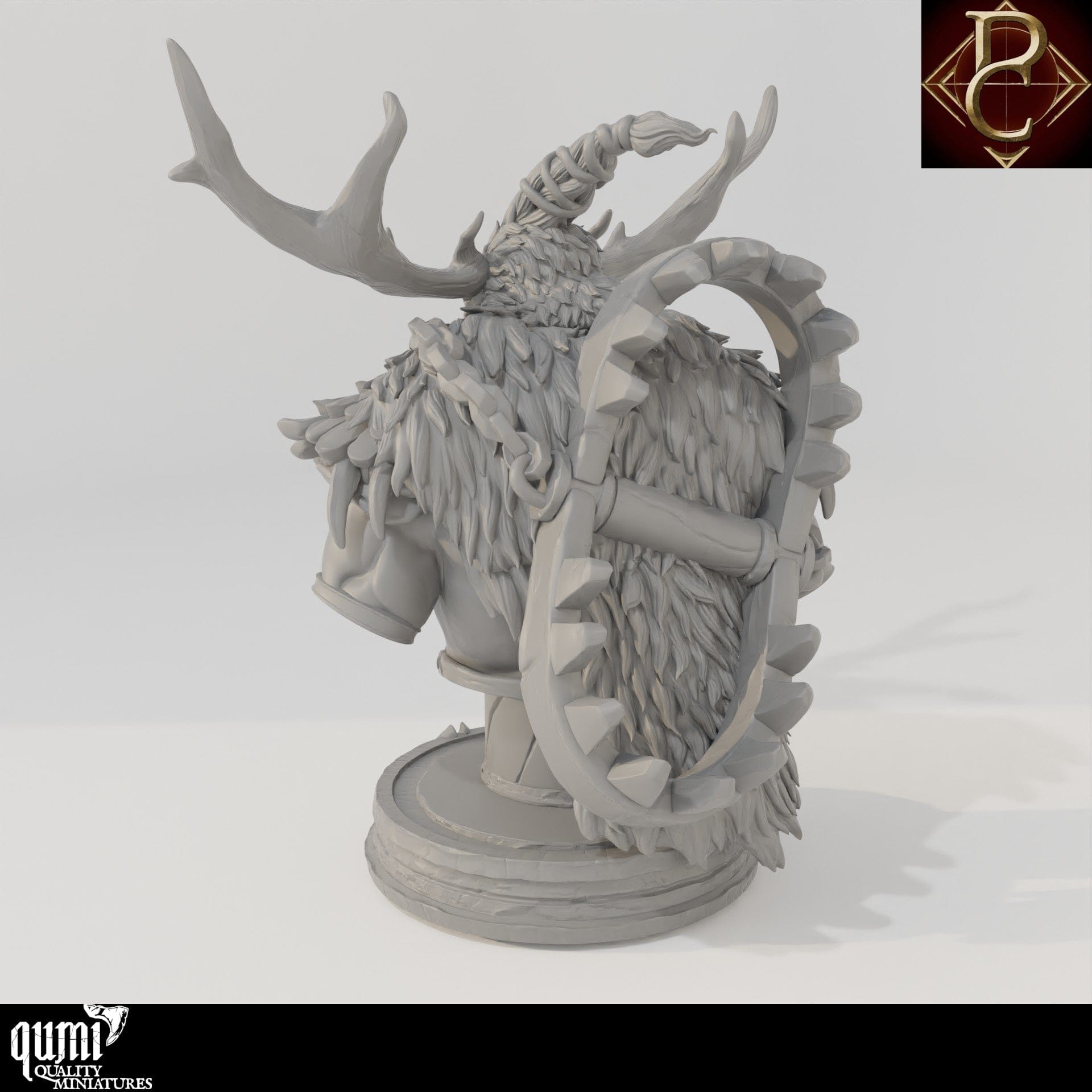 Worfar Bust - 32mm Tabletop RPG Mini - Qumi - Parasite Collectibles Quality Miniatures - Qumi Wargaming Mini Model Figure