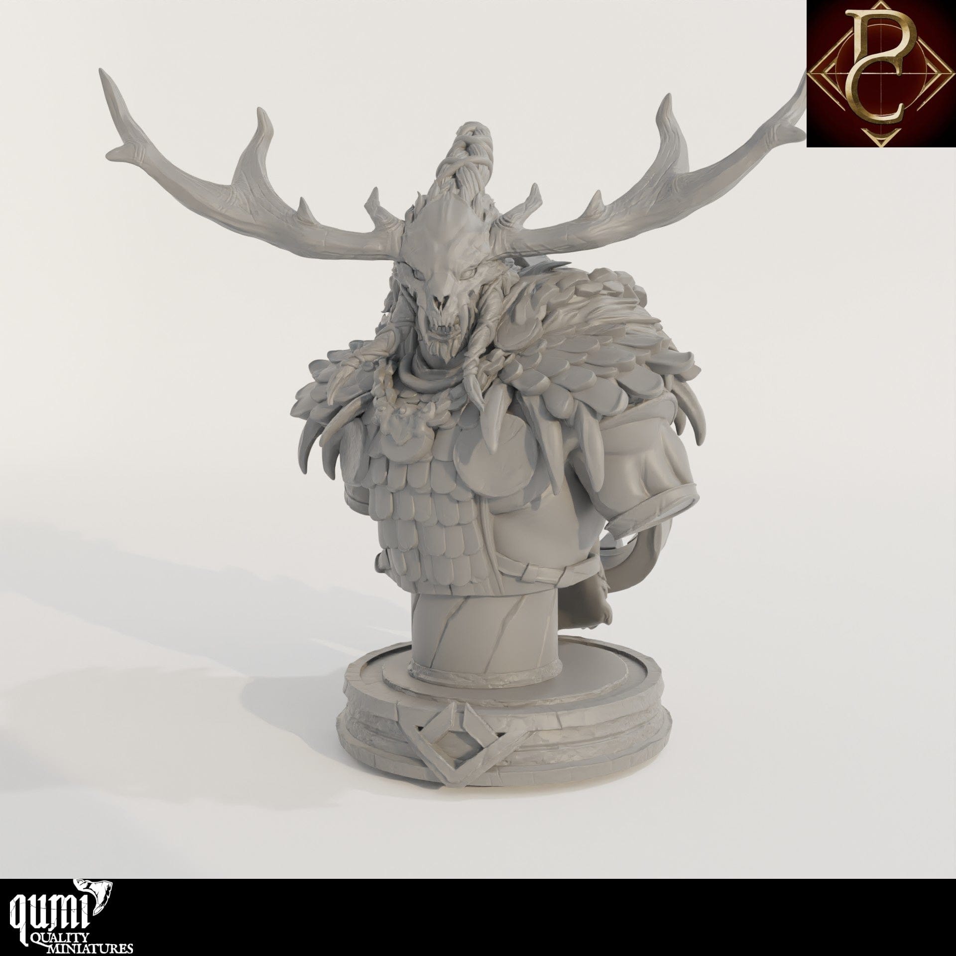 Worfar Bust - 32mm Tabletop RPG Mini - Qumi - Parasite Collectibles Quality Miniatures - Qumi Wargaming Mini Model Figure