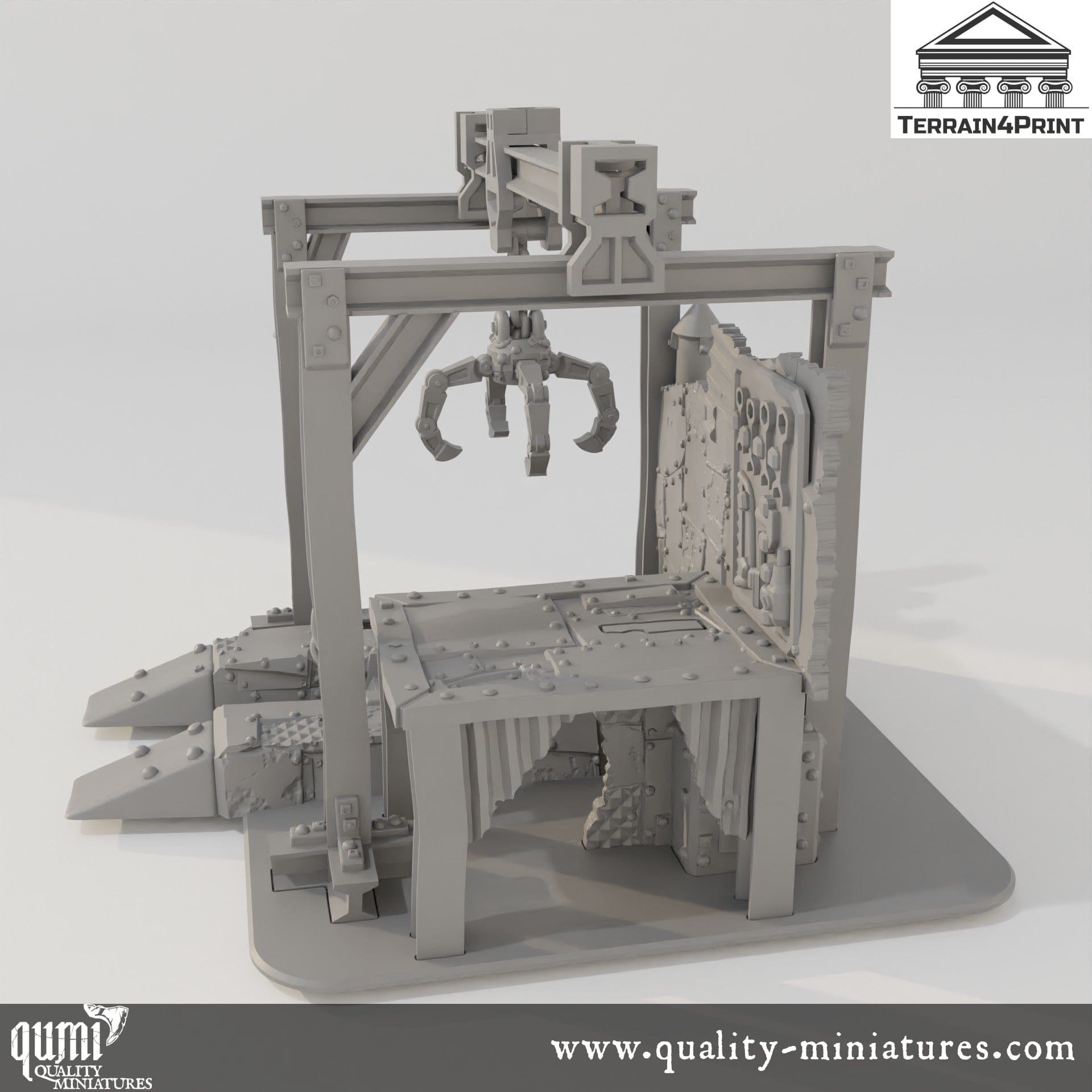 Workshop - Rivet City - Resin Print - Tabletop RPG Terrain - Terrain4Print - Qumi Quality Miniatures - Qumi Wargaming Mini Model Figure