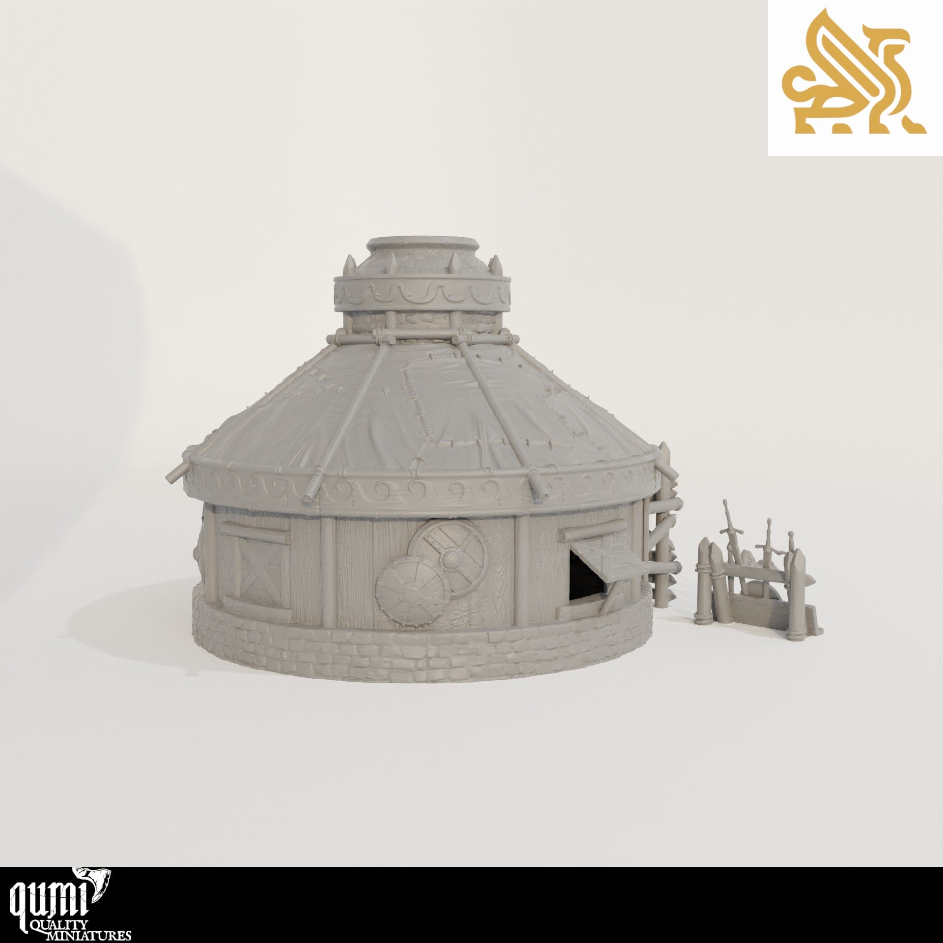 Yurt - Tabletop RPG Terrain - Qumi - DM Stash Quality Miniatures - Qumi Wargaming Mini Model Figure