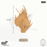 The Beast of Vaudange Miniature Bust 110mm - colour-coded parts render, 145 mm tall, 1 body part, 50 mm round base