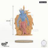 Elite the Primarch of the Radiant Seal Tabletop Miniatures 150mm scale - colour-coded parts render, 161 mm tall, 3 body parts, 102 mm round base