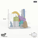 Solo tabletop miniature (saddle) - 98 mm tall, 135x84 mm base, 11+7 part assembly - Rescale Miniatures 3D print by Qumi