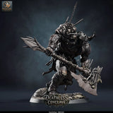 Dread Balthazar – Undead Axe Warlord: undead axe warlord tabletop miniature, designer preview from Rescale Miniatures's 'Oktober 2026' release, 3D-printed in resin by Qumi (view 6)