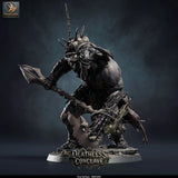 Dread Balthazar – Undead Axe Warlord: undead axe warlord tabletop miniature, designer preview from Rescale Miniatures's 'Oktober 2026' release, 3D-printed in resin by Qumi