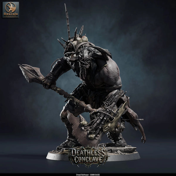 Undead Axe Fighter Tabletop Miniature – Dread Balthazar | Qumi