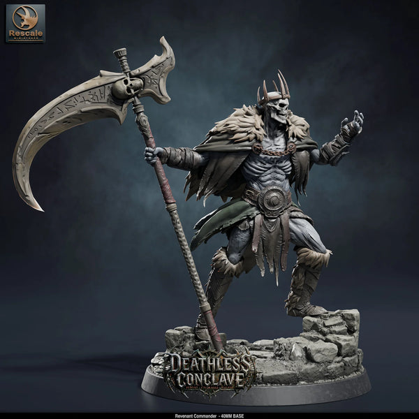 Undead Commander Tabletop Miniature – Revenant Commander | Qumi
