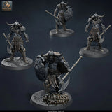 Revenant Warriors – Undead Infantry: undead warrior tabletop miniature, designer preview from Rescale Miniatures's 'Oktober 2026' release, 3D-printed in resin by Qumi (view 5)