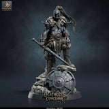 Revenant Warriors – Undead Infantry: undead warrior tabletop miniature, designer preview from Rescale Miniatures's 'Oktober 2026' release, 3D-printed in resin by Qumi (view 6)