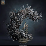 Graveyard Revenant Horde – Undead Horde with Lord: undead horde tabletop miniature, designer preview from Rescale Miniatures's 'Oktober 2026' release, 3D-printed in resin by Qumi (view 2)