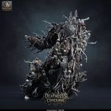 Graveyard Revenant Horde – Undead Horde with Lord: undead horde tabletop miniature, designer preview from Rescale Miniatures's 'Oktober 2026' release, 3D-printed in resin by Qumi (view 3)