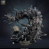 Graveyard Revenant Horde – Undead Horde with Lord: undead horde tabletop miniature, designer preview from Rescale Miniatures's 'Oktober 2026' release, 3D-printed in resin by Qumi (view 4)