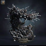 Graveyard Revenant Horde – Undead Horde with Lord: undead horde tabletop miniature, designer preview from Rescale Miniatures's 'Oktober 2026' release, 3D-printed in resin by Qumi (view 9)