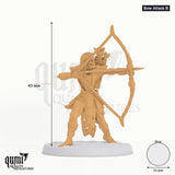 Undead Undead Legion Tabletop-Miniatur (Bow Attack B) - 43 mm hoch, 31 mm Base - Rescale Miniatures 3D-Druck von Qumi