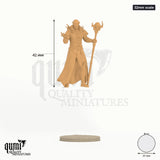 Vhalmor 32mm scale - colour-coded parts render, 42 mm tall, 1 body part, 25 mm round base