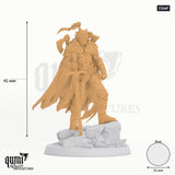 The Vampire Duskhelm Huscarls Fighter tabletop miniature (Chief) - 42 mm tall - Rescale Miniatures 3D print by Qumi