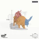 Vargir Frosthorn tabletop miniature (V2 Go Down) - 63 mm tall, 73x43 mm base - Rescale Miniatures 3D print by Qumi