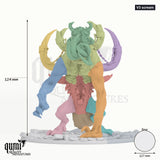 Humanoid Vorathe tabletop miniature (V3 scream) - 124 mm tall, 127 mm base - Rescale Miniatures 3D print by Qumi