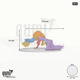 Giant Vulture tabletop miniature (Wild) - 59 mm tall, 133 mm wingspan, 127 mm base - Rescale Miniatures 3D print by Qumi