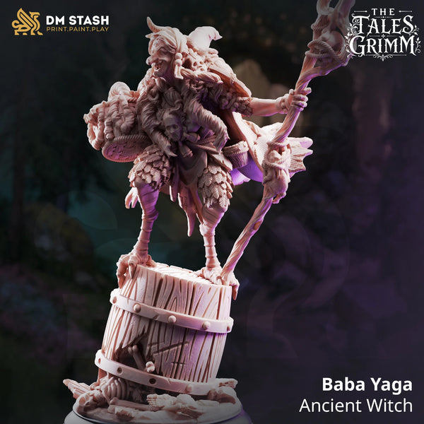 Witch Tabletop Miniature – Baba Yaga | Qumi