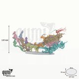 Wraith Wagon Vehicle Tabletop-Miniatur - 130 mm hoch, 99 mm Base - Rescale Miniatures 3D-Druck von Qumi