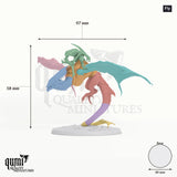 Zicoalt tabletop miniature (Fly) - 58 mm tall, 97 mm wingspan, 49 mm base - Rescale Miniatures 3D print by Qumi