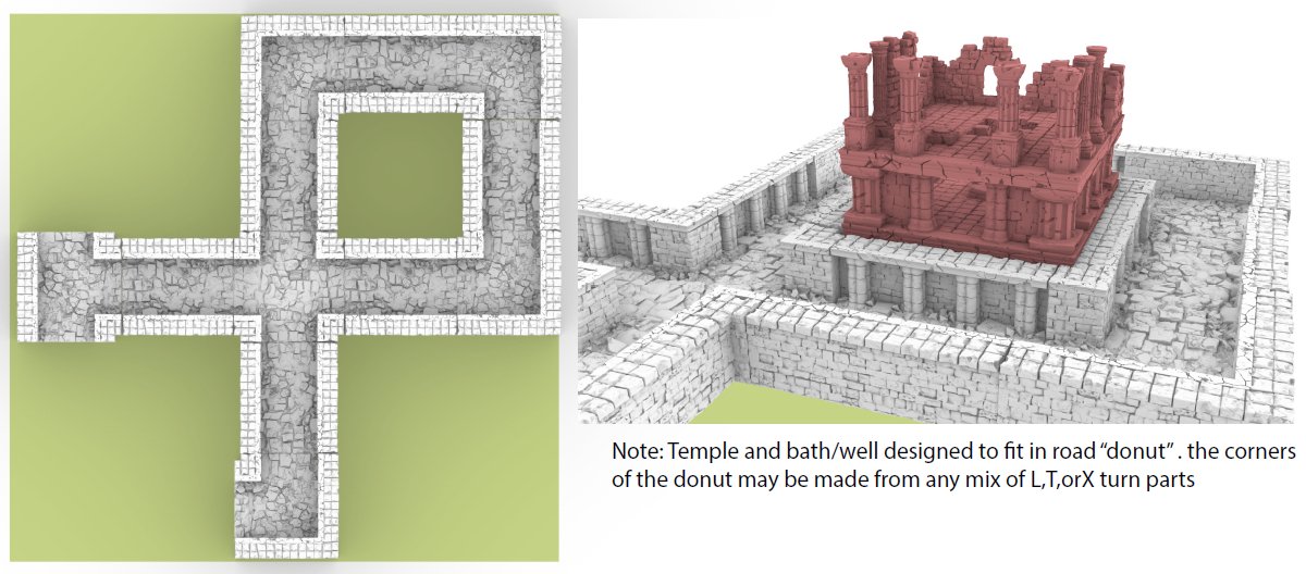 Lost City Center Temple - Resin Print - Tabletop RPG Terrain - GameScape3D - Qumi - Quality Miniatures - Qumi