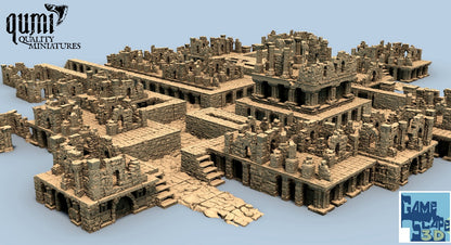 Lost City Ruin 2 - Resin Print - Tabletop RPG Terrain - GameScape3D - Qumi - Quality Miniatures - Qumi