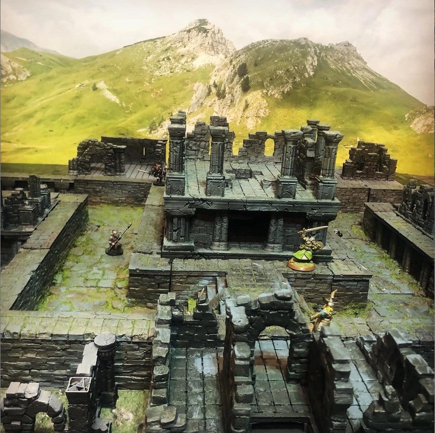 Lost City Center Temple - Resin Print - Tabletop RPG Terrain - GameScape3D - Qumi Quality Miniatures - Qumi Wargaming Mini Model Figure