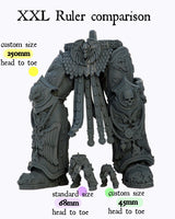 Human Commander Tabletop Miniature - "Ruler" by Qumi, 3D printed resin tabletop miniature for RPGs, wargaming and painting